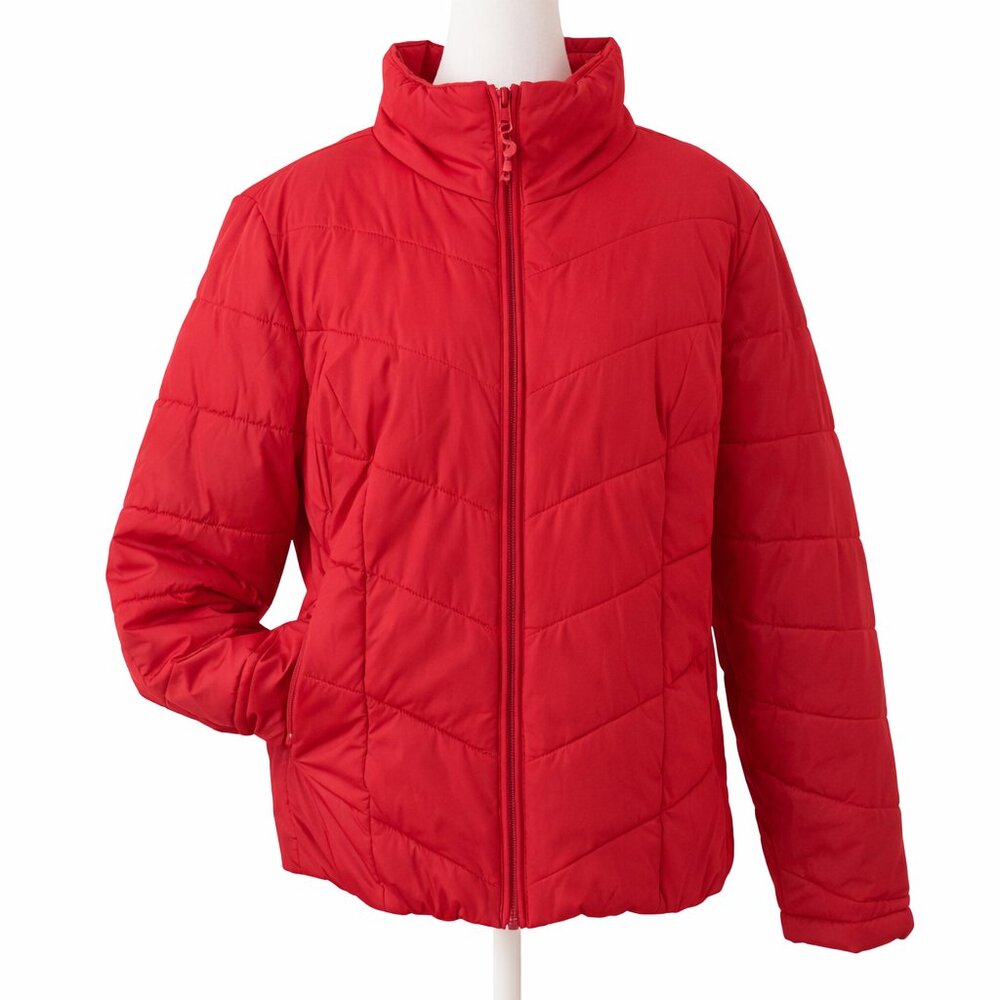 NWOT New York & Company Vibrant Red Puffer Jacket | Size XL🧥